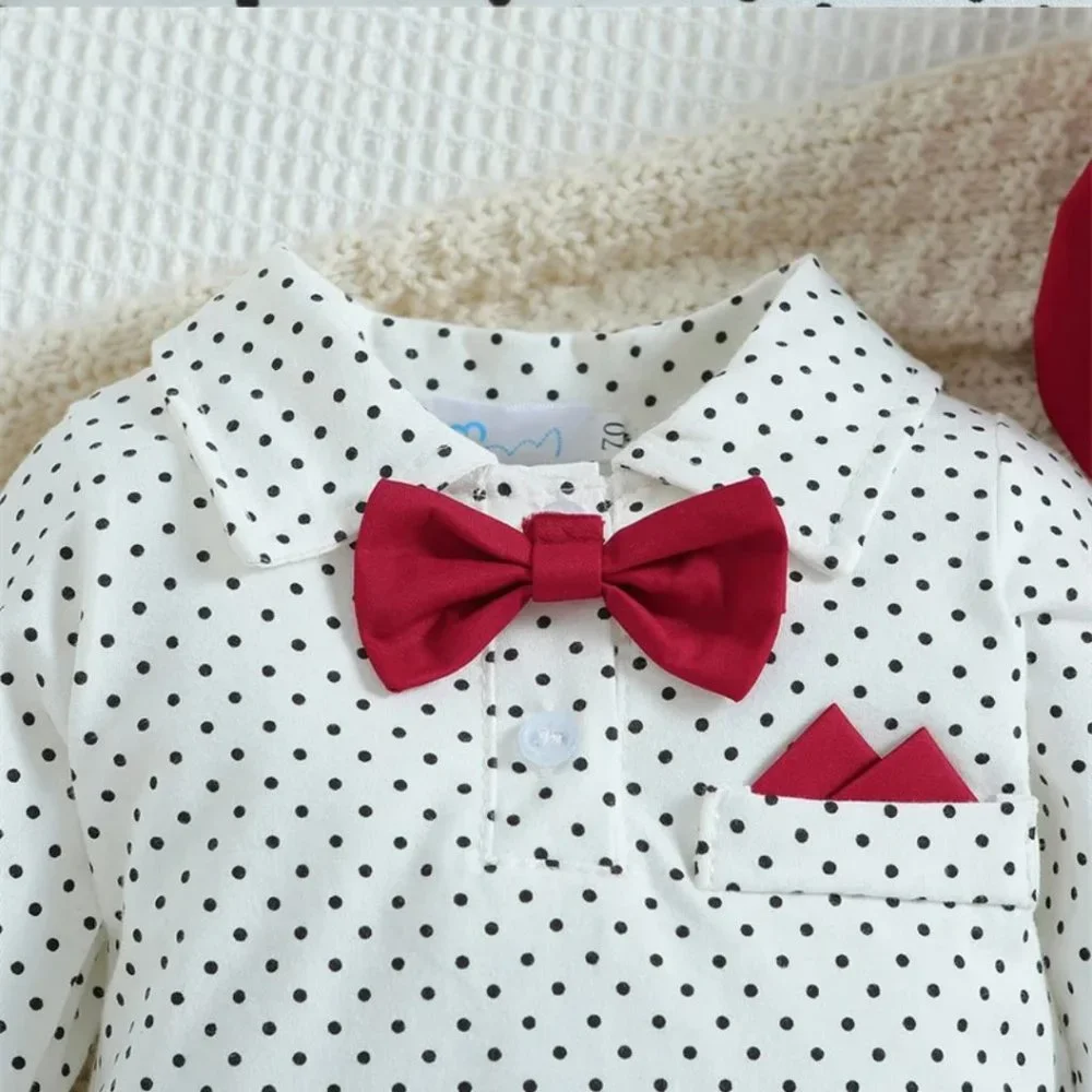 Elmo Outfit Boy Smash Cake Birthday Clothes Sesame Street Suspenders Hat - Picture 5 of 7